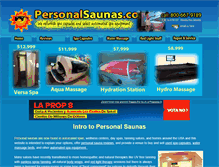 Tablet Screenshot of personalsaunas.com